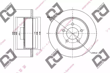 Тормозной диск DJ PARTS BD1642